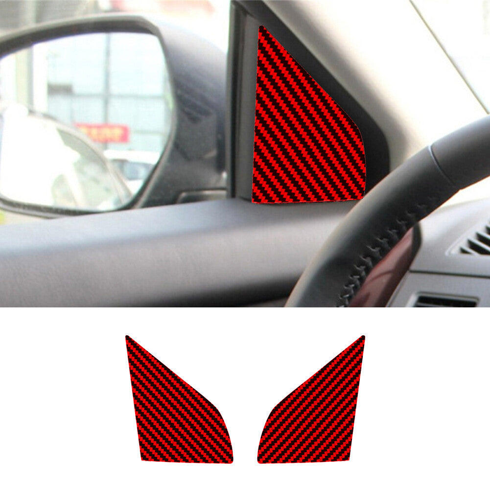 2x Carbon Fiber Automatic Gear Shift Panel Cover Trim for Jeep Liberty 2008-2012 v