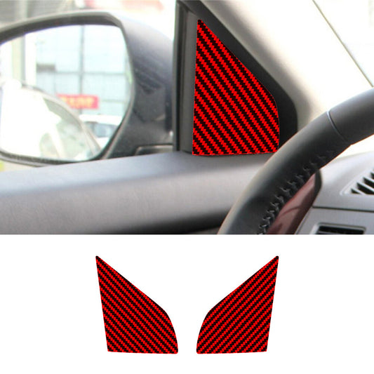 2x Carbon Fiber Automatic Gear Shift Panel Cover Trim for Jeep Liberty 2008-2012 v