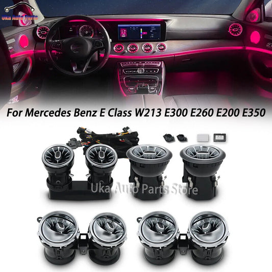 8PCS Ambient Light Air Condition Vent for Mercedes-Benz E Class W213 E300 E260