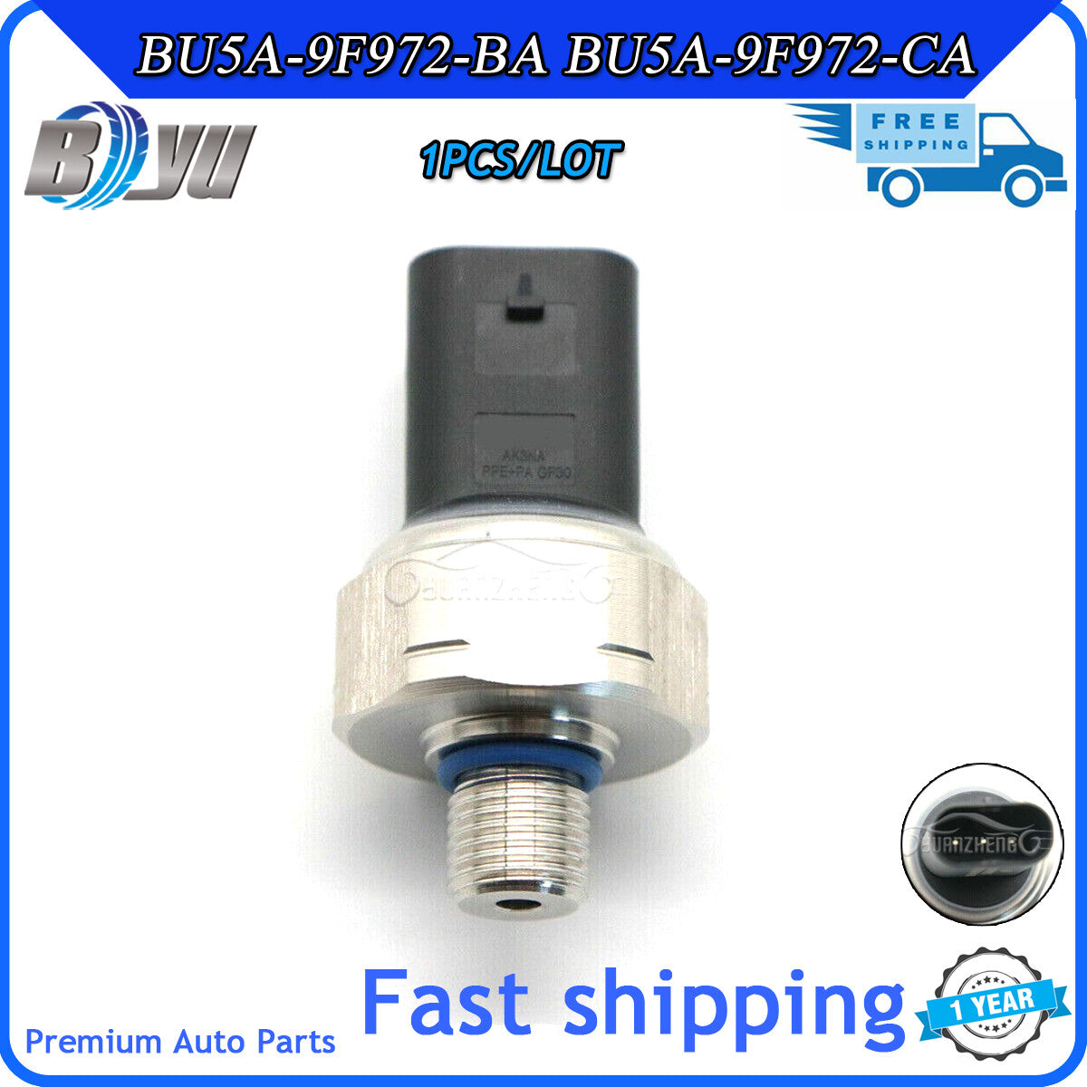 BU5A-9F972-BA Fuel Pressure Sensor for Escape 1.5L and 2.0L Turbo (2013-2019), Brand New. v