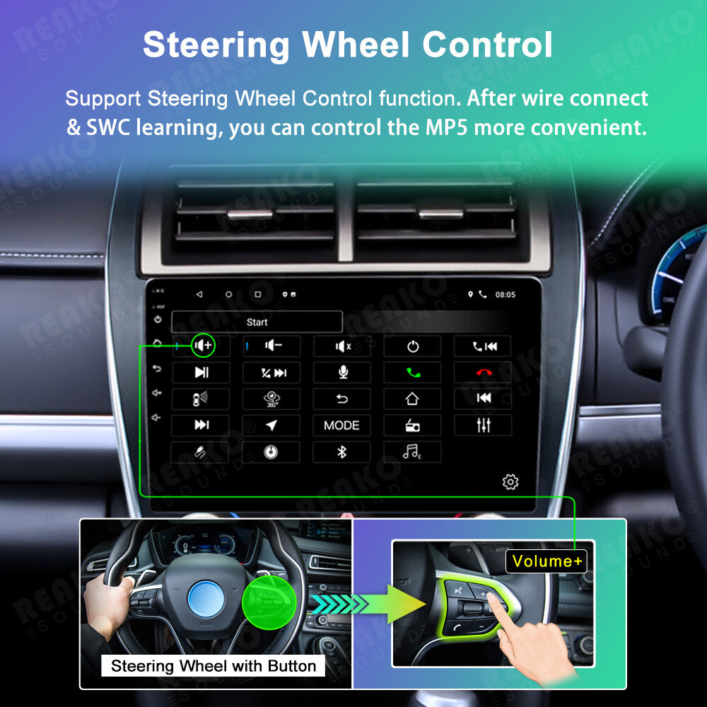 4 + 64GB Apple CarPlay Car Radio Android 13 GPS Navi BT for 2012-2014 for Toyota for Camry