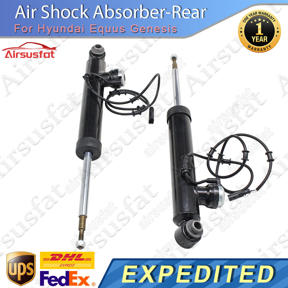 Pair for Hyundai Equus for Genesis Rear LR Air Suspension Shock Strut Cores w/EDC