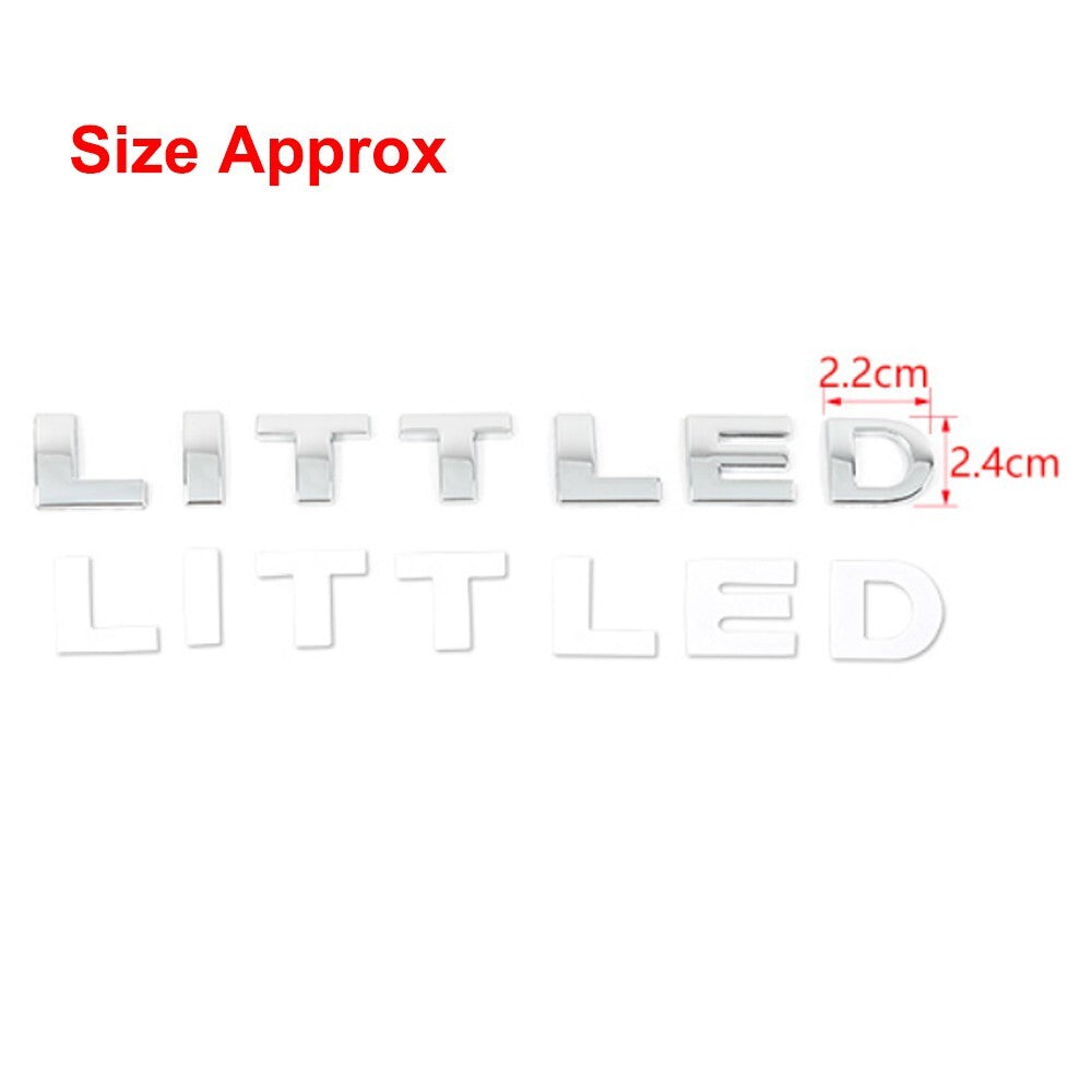 Chrome Front Hood LITTLED Emblem Badge Trim Stickers for Suzuki for Jimny 2019-2023