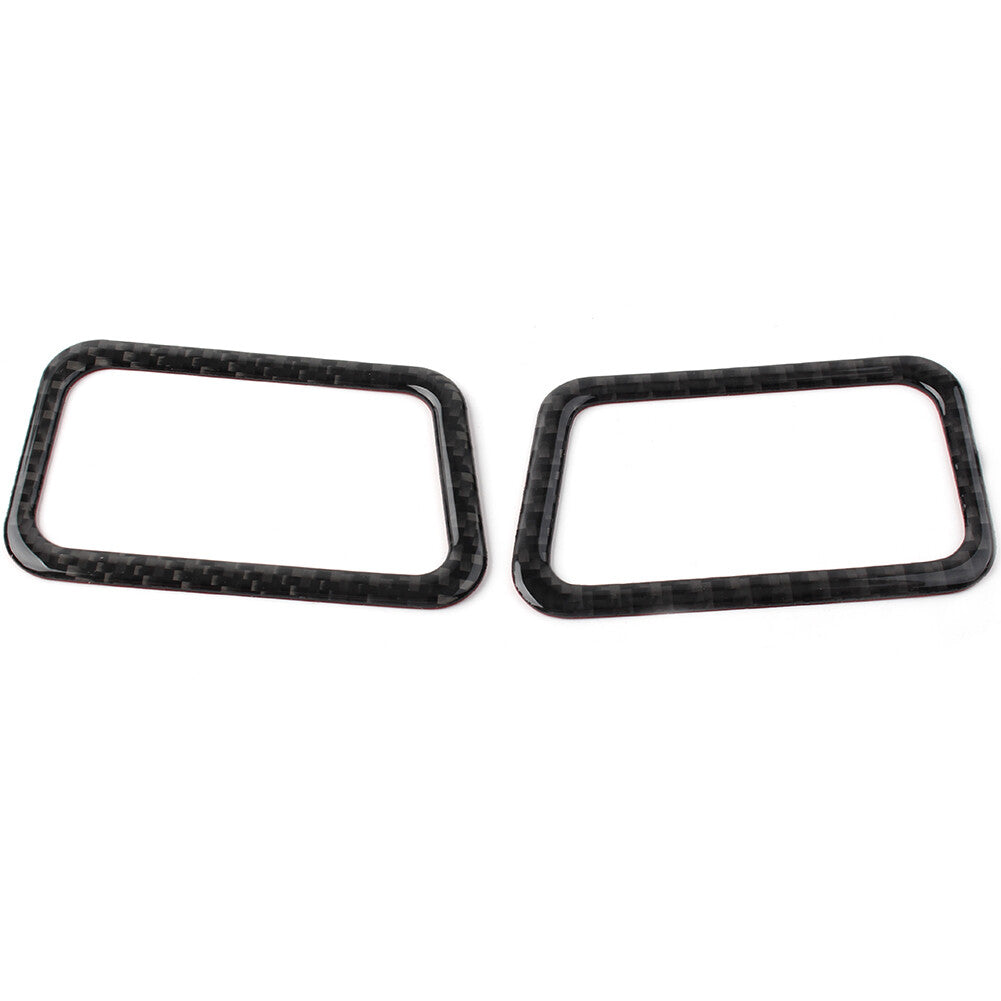 Carbon Fiber Dashboard Air Outlets Vent Cover Trim for Subaru Forester 2013-2018