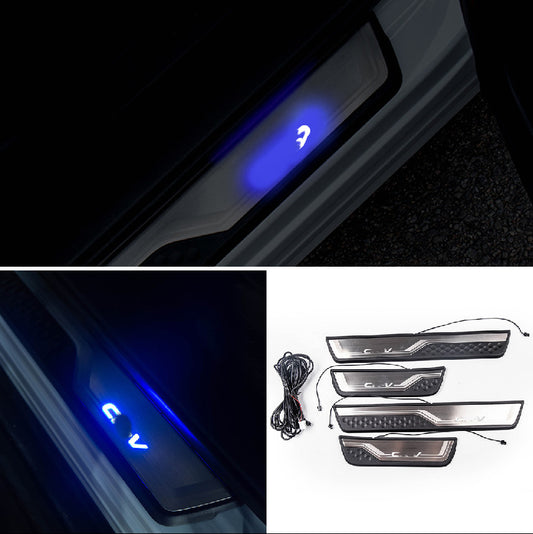 for Honda CR-V 2017-2022 Illuminated LED Door Sill Scuff Plate Guard Cover Trim
