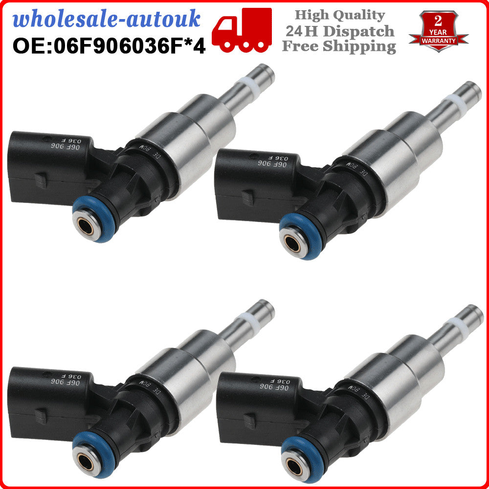 4PCS For A3 for A4 TT for Passat TFSI 2.0 Petrol Fuel Injector 06F906036F 0261500020 Q