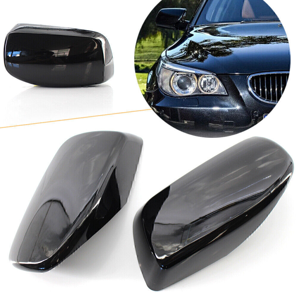 2x Cover Cap For Door Mirror Primered for BMW E60 E61E63 525i 530i 528i 530xi