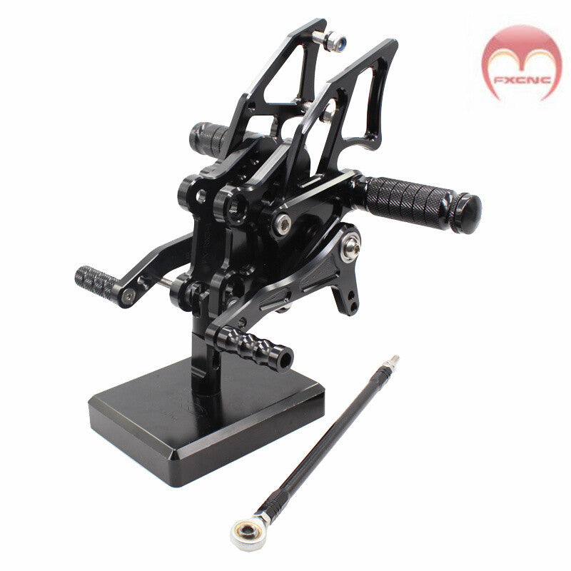 CNC adjustable rear wheel footrest and foot pedals suitable for Kawasaki EX250 2009 - 2011 - 2012