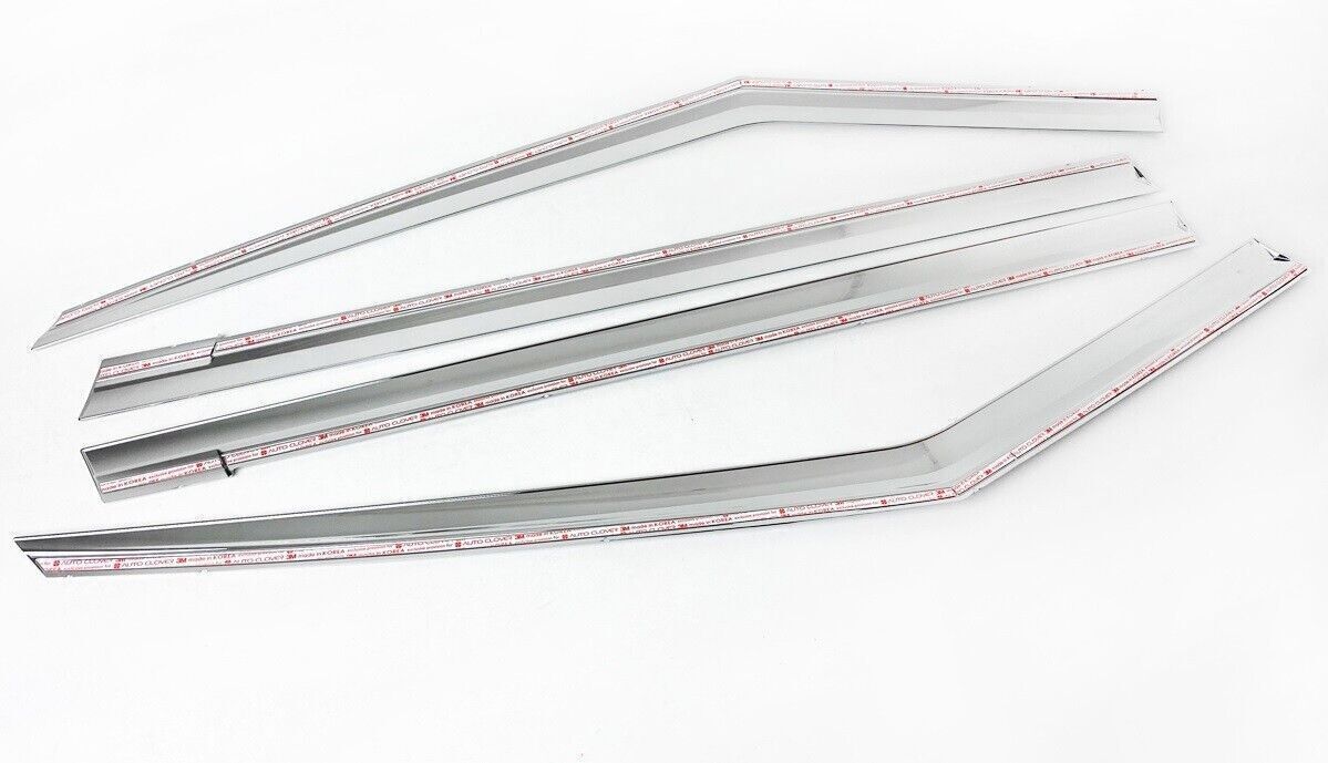for Kia Carnival 22-2024 Chrome Window Visor Vent Shade Rain Guard Deflector 4X