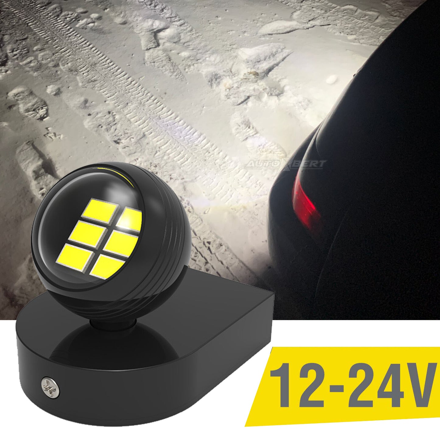 5W LED Car Reverse Light Rear Tail Light High Power Auxiliary Light Warning Lamp
