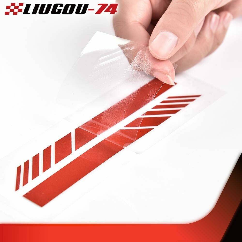 Red suitable for car accessories rearview mirror 5D sticker vinyl stripe decal