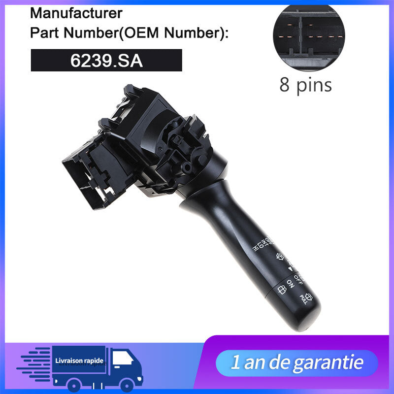 Commodo Comodo Essuie glace pour for PEUGEOT 107 for Citroen C1 for TOYOTA AYGO 6239SA Neuf