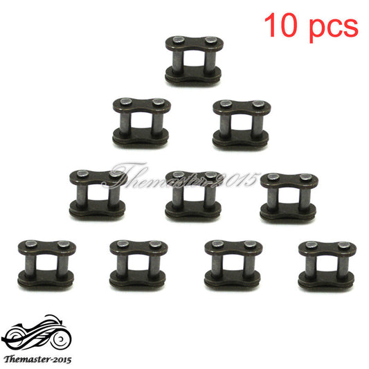 10Pcs 25H Chain Spare Master Links For 2 Stroke for Mini Dirt Pocket Bike E Scooter Q