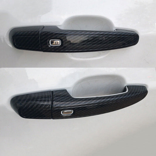 Side Door Handle Cover Trim8X for Chevrolet Blazer 2019 2020 Carbon Fiber Style