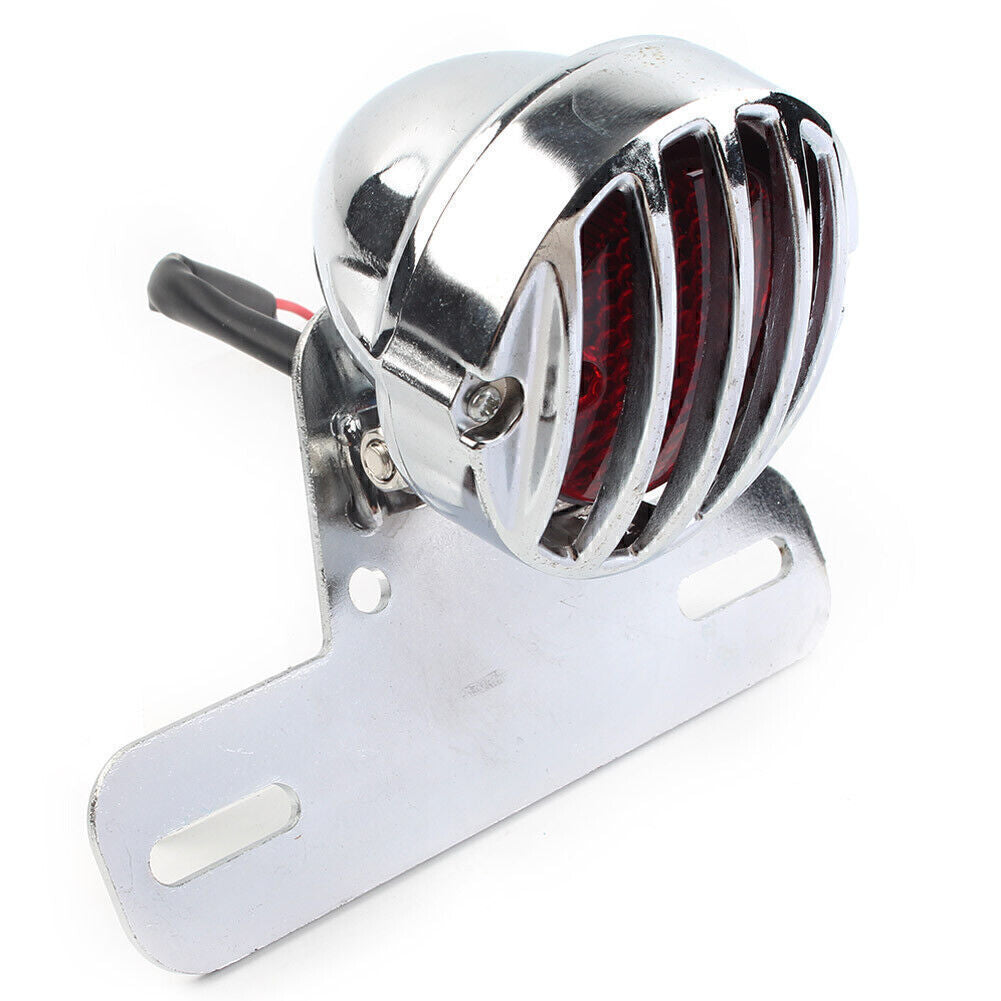 Grill Side Mount R¨¹cklicht Kennzeichenhalter Cafe Racer Bobber Motorrad