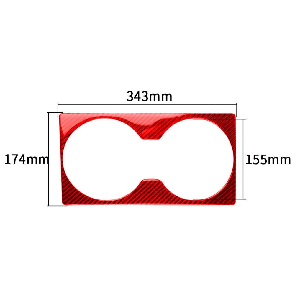 1Red Carbon Fiber Rear Loudspeaker Cover Trim Fit For GT-R R35 2008-2020 n