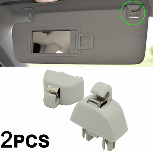 2X Sun Visor Hook Clip Fits for VW for Passat B7 Polo UP for SEAT MII for SKODA CITIGO RAPID