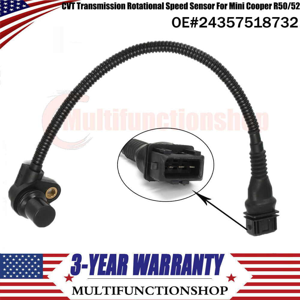 NEW CVT Transmission Rotational Speed Sensor 24357518732 for Mini Cooper R50/52