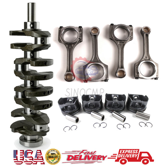 G4KJ 2.4L Engine 4X Rods + Crankshaft + Piston Kit Fit for Hyundai Sonata for Kia Optima