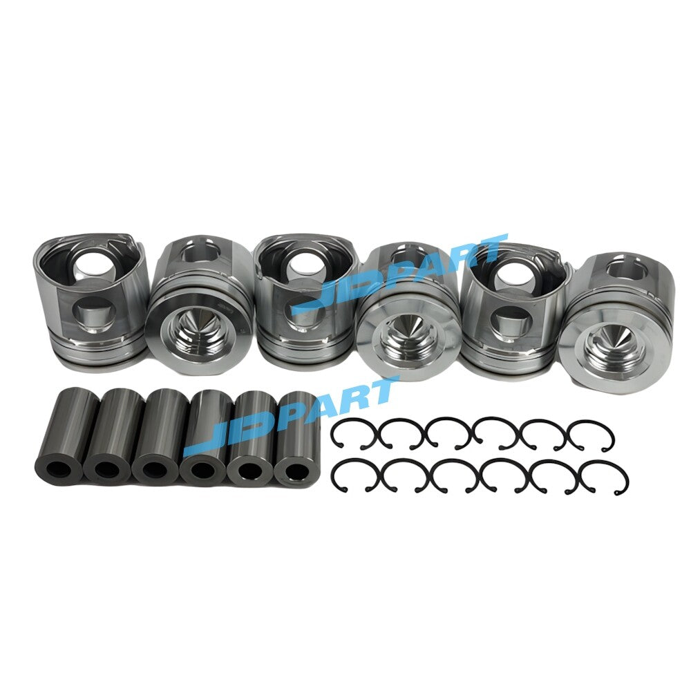 6-piece QSB5.9 piston kit 4089950 4897512 for excavator engine parts