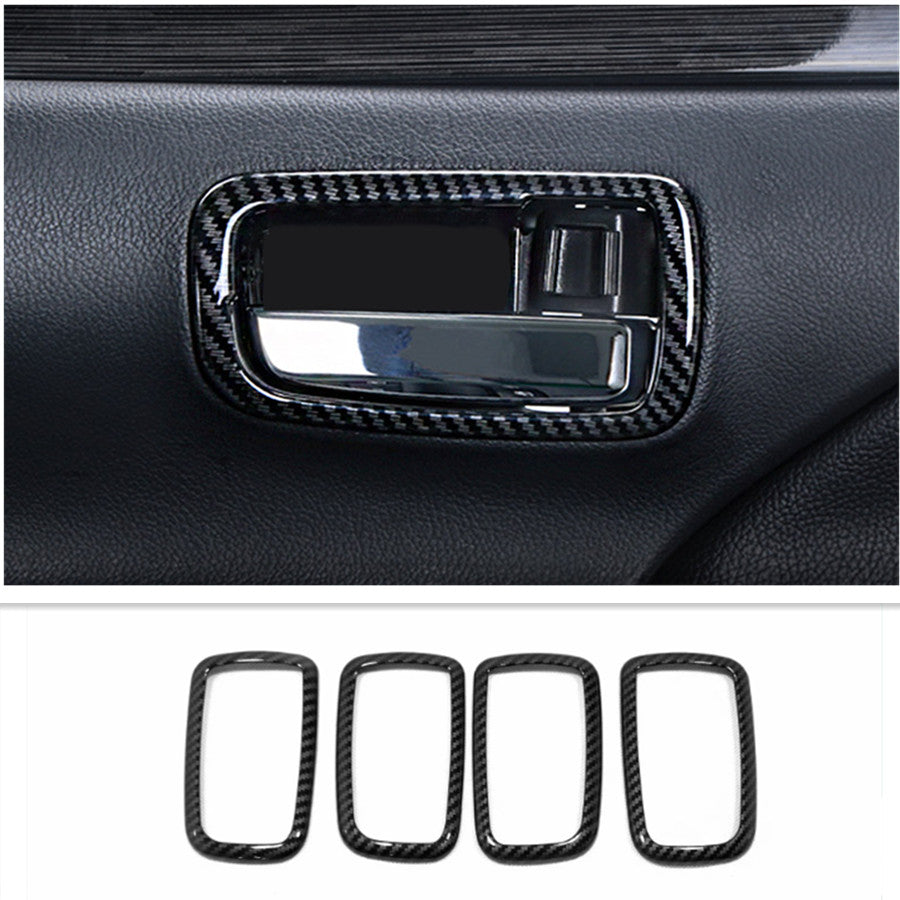 for Hyundai for Elantra 2017-2020 Matte Silver Inner Door Handle Molding Cover Trims v