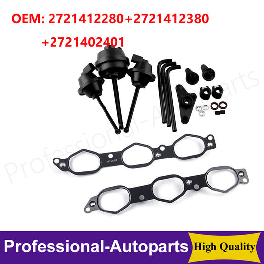 Set of 3PCS Intake Manifold Air Flap Runner Repair Kit for Mercedes M272 M273 Q