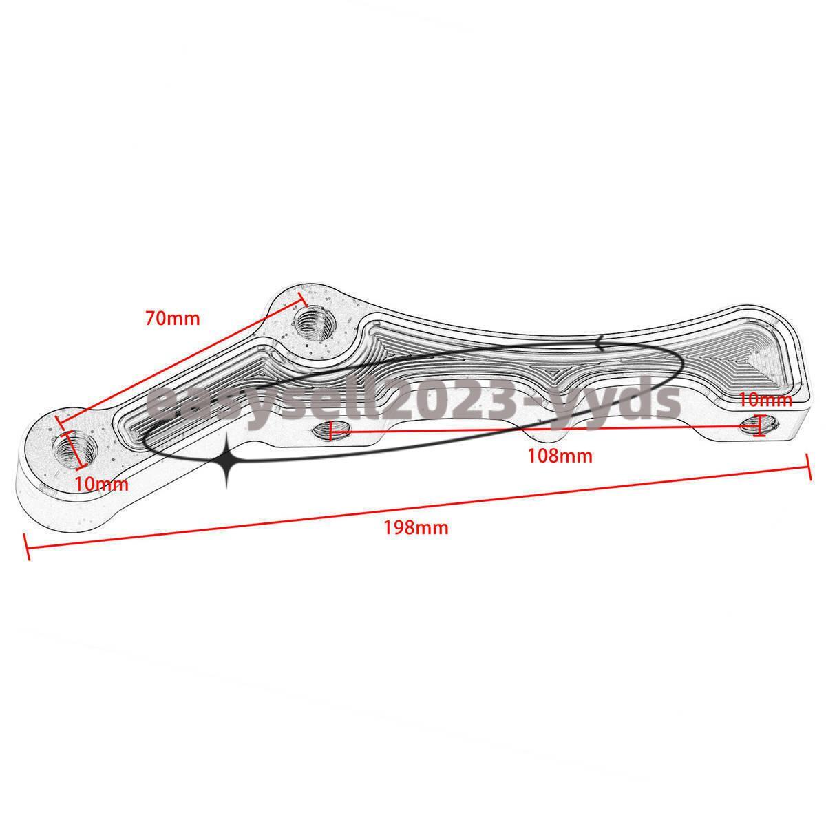 Caliper Bracket Radial Brake Front Disc Brake Caliper Mount for Harley Touring