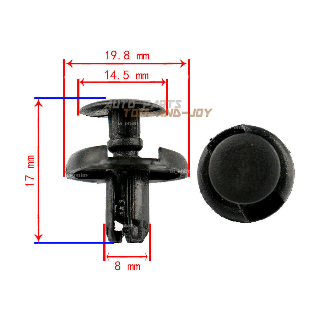 20x Fender Splash Shield Push Rivet Fastener Retainer Clips for Toyota for Mazda