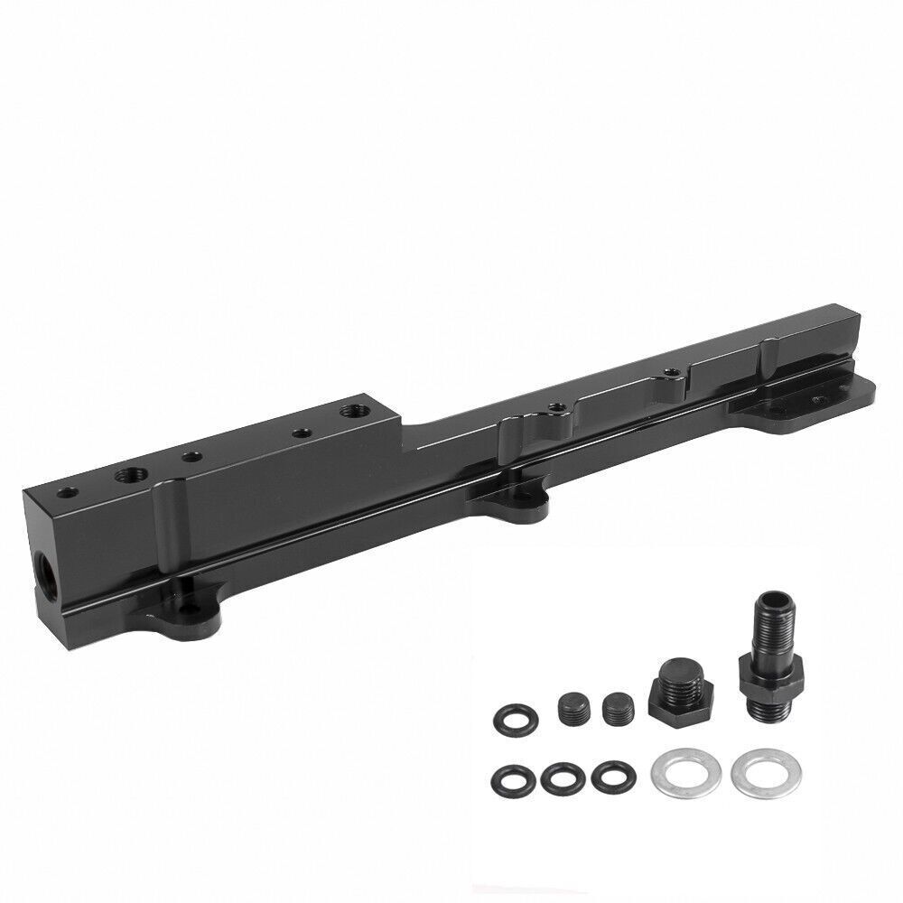 High Flow Fuel Rail Kit for B-Series Motor SI B16 B18 Aluminum Black Q