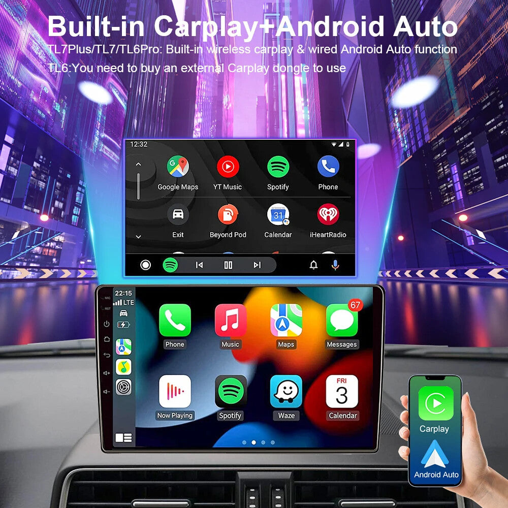 for KIA Rio 3 K2 2017-2019 Car Stereo Radio CarPlay GPS Multimedia Player Screen