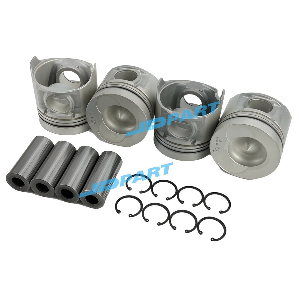 4-piece piston kit 13216-0020 for Hino W04C excavator engine parts