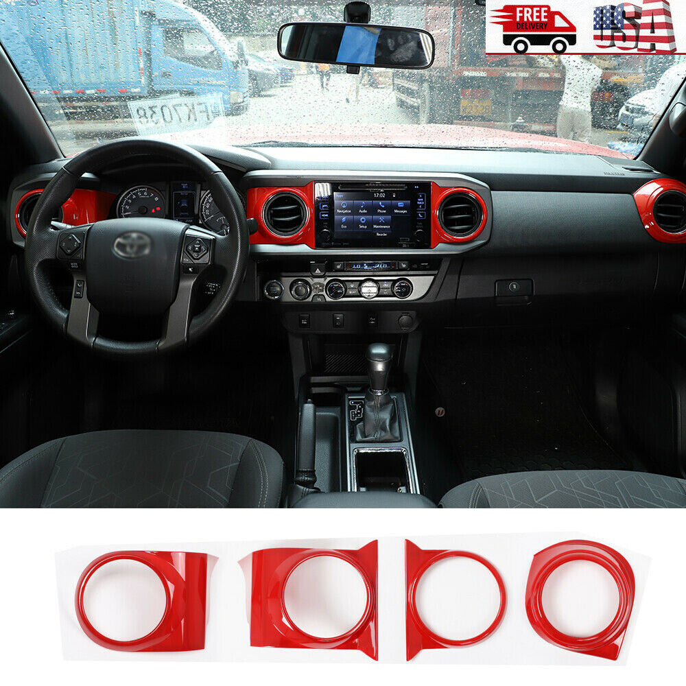 Carbon Fiber Instrument Panel GPS Navigation Screen Frame Trim for Jaguar XJ 2010-16- v