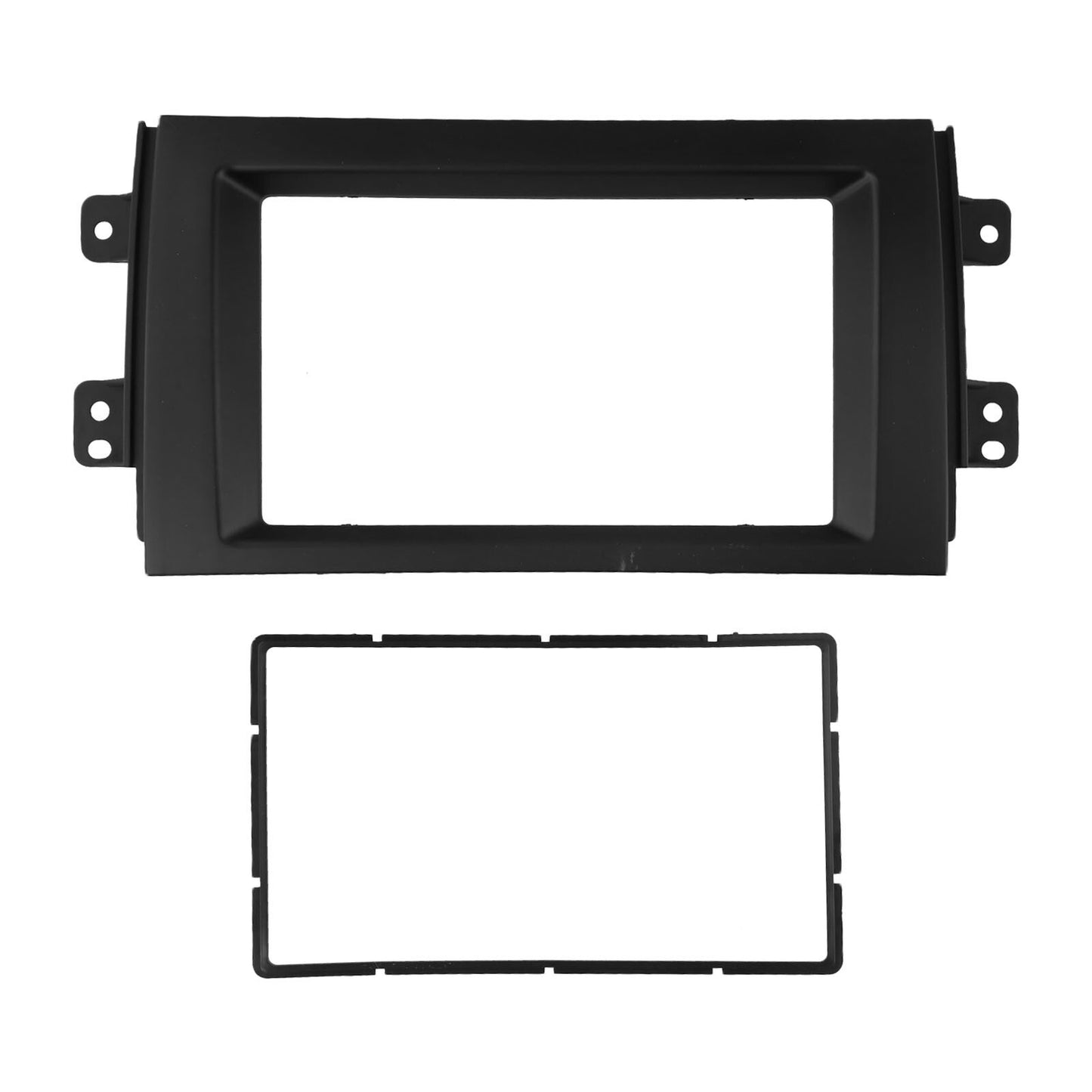 2 X Double Din Stereo Radio Plate Frame Panel Trim Dash For 2007-13 for Suzuki SX4