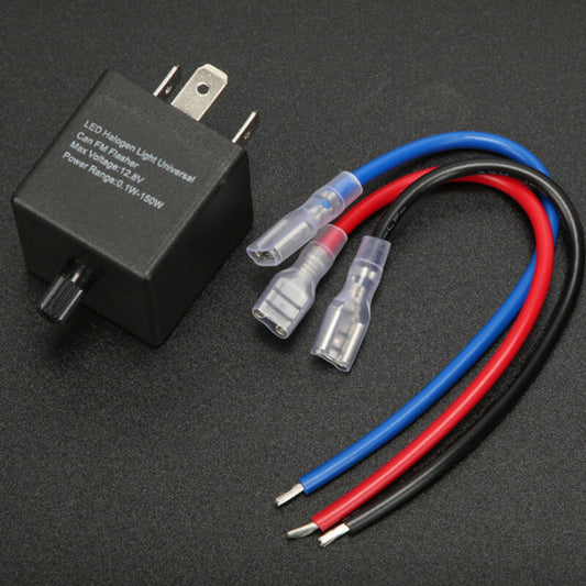 US 12V Wired Motorcycle Motorbike Car LED Indicator Flasher Relay 15cm Wires v