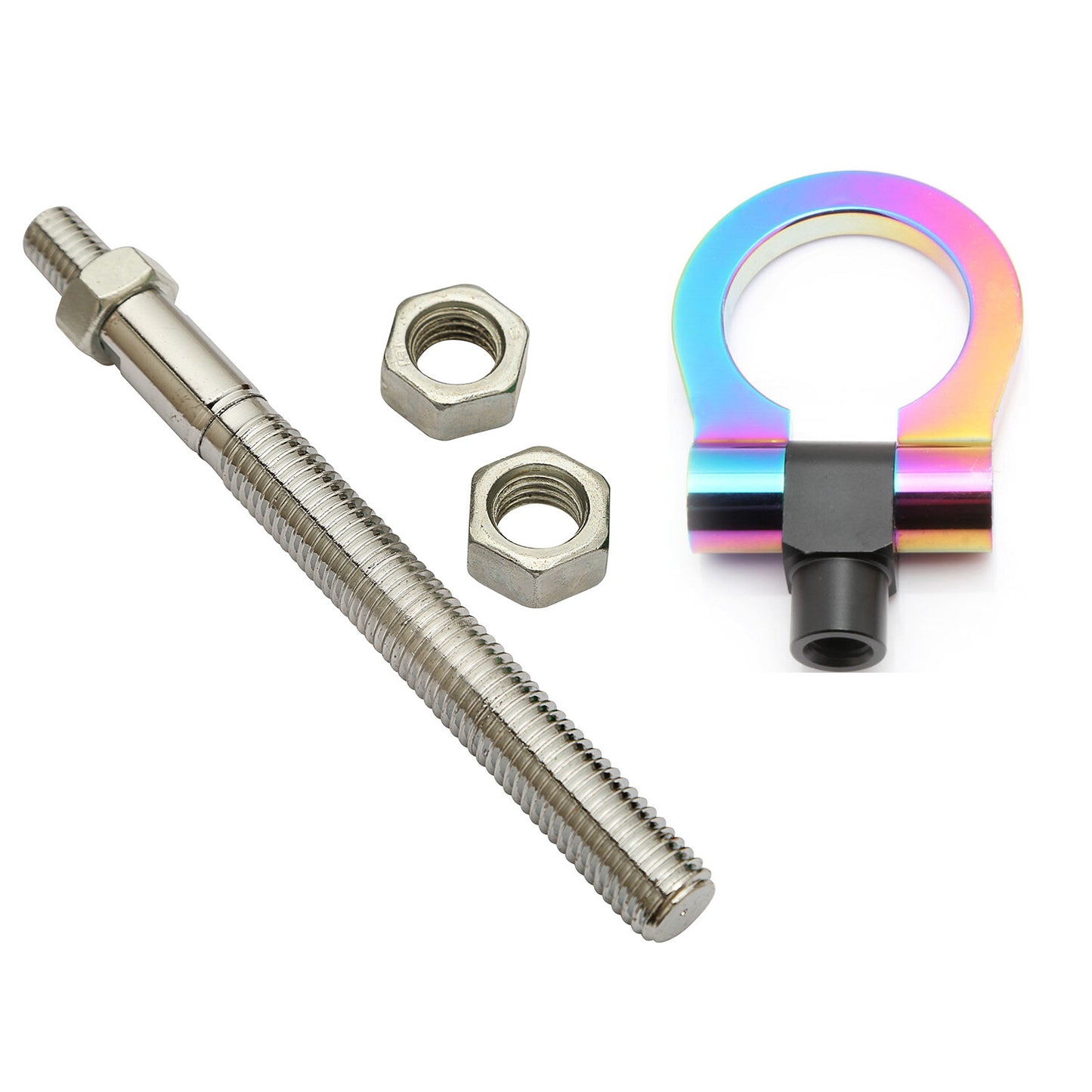 Neo Chrome Folding Ring Bumper Tow Hook for Toyota Highlander Kluger , for Lexus IS Q