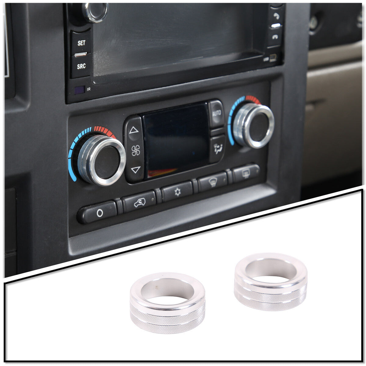 Aluminum A/C Switch Knife Panel Cover Trim for Maverick 2022+- v