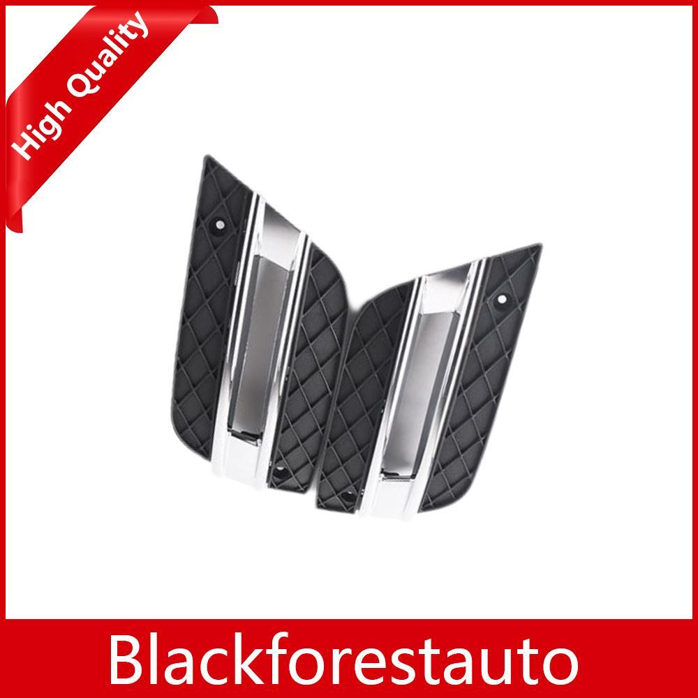 Pair Front Bumper Grille Chrome Fog Light Cover for Mercedes ML350 ML450 2009-11