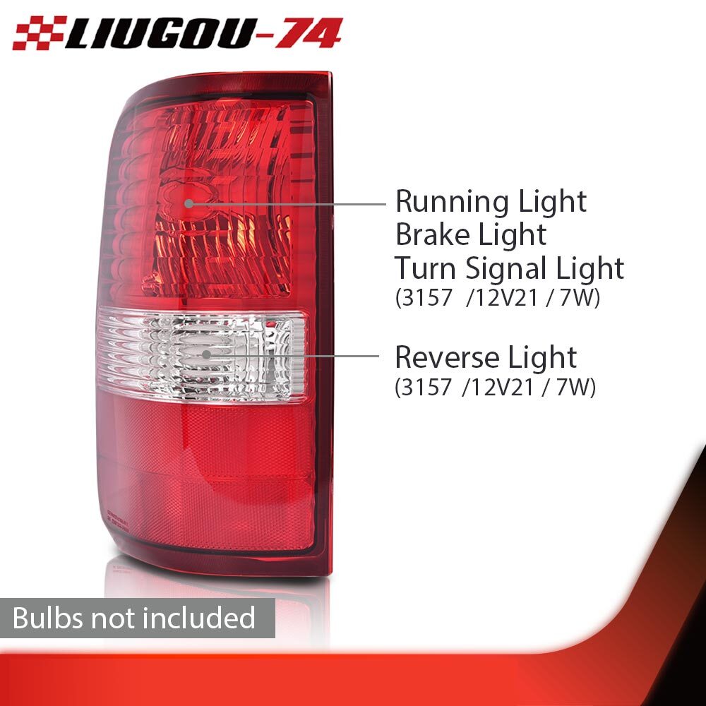 Tail Light Fits 2004 - 2008 for F150 Rear Brake Light Left Driver Side - v