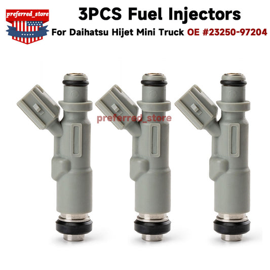 3-piece fuel injector kit for Daihatsu Hijet for mini truck S210P model 23250-97204- v