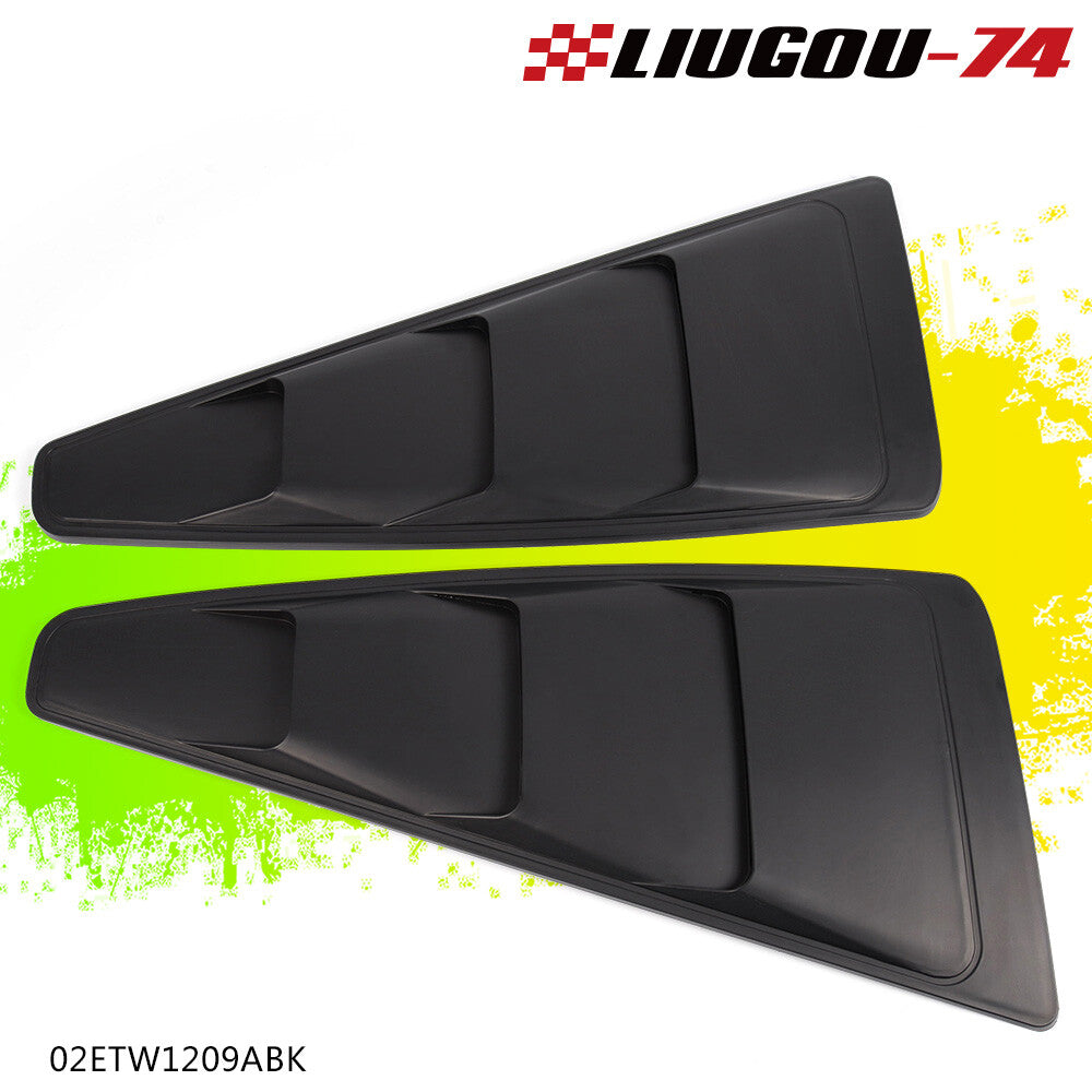 Fits 05 - 14 for Mustang 1/4 25 Cent Side Window Louver Scoop Cover Vent - v