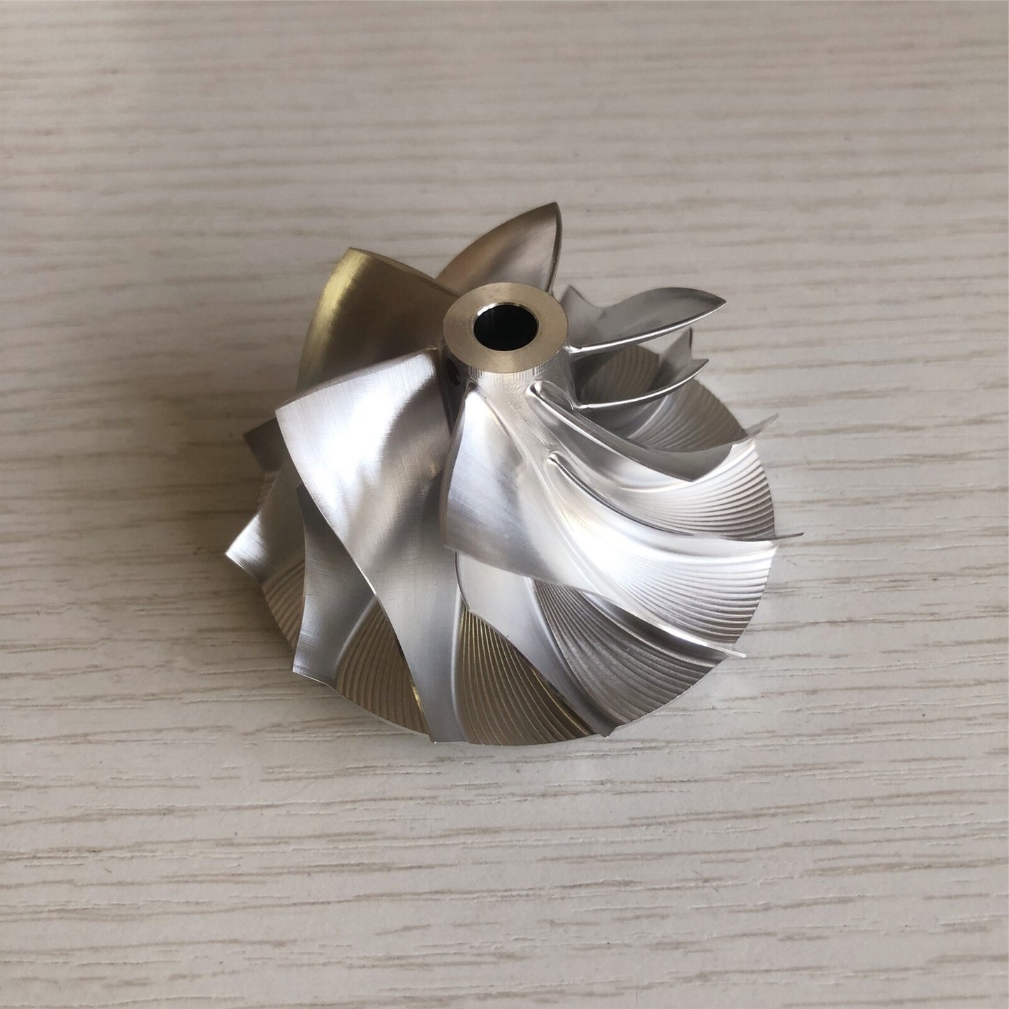 RHF55 46.50/60.00 mm 6+6 Blade LEP Style Performance Billet Compressor Wheel