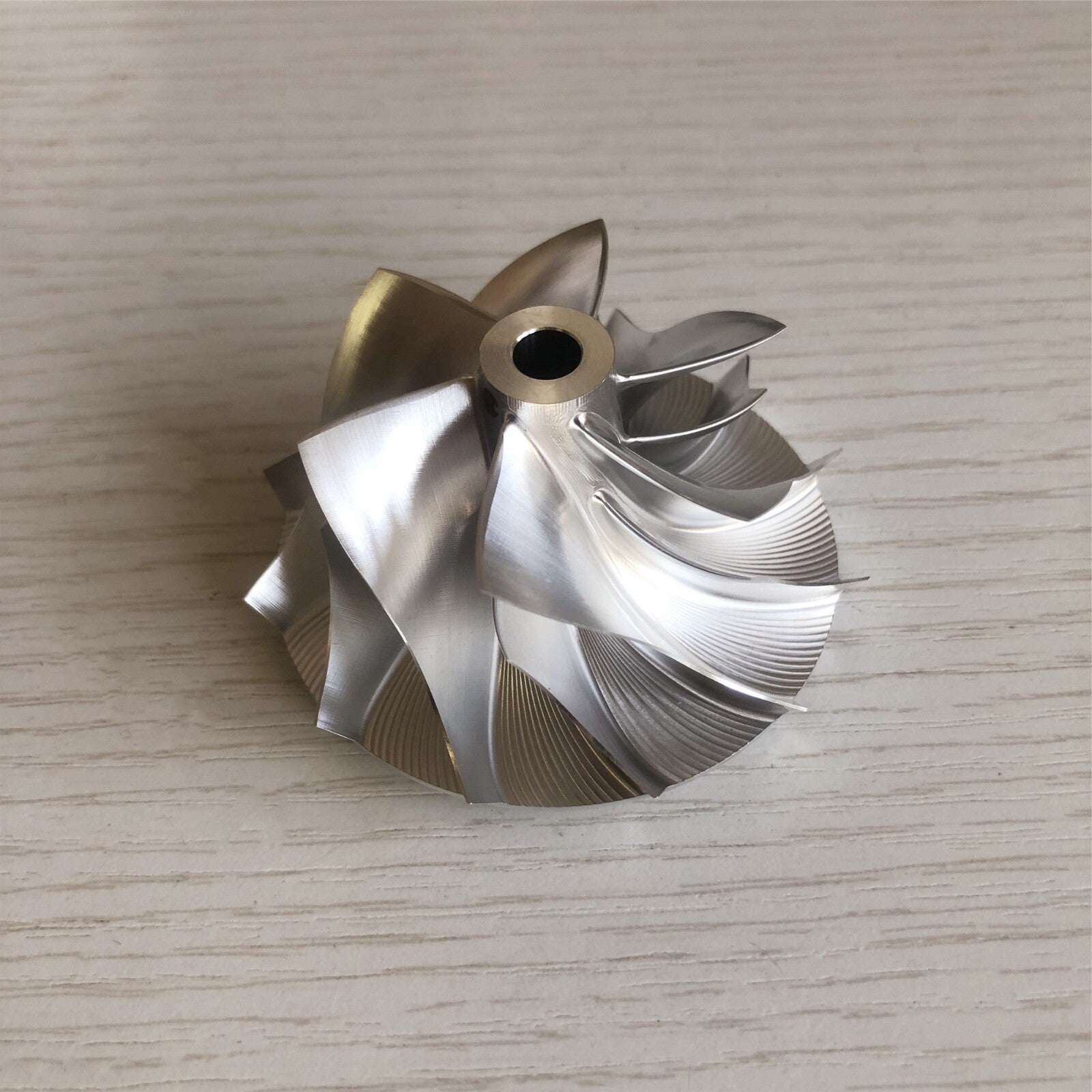 RHF55 46.50/60.00 mm 6+6 Blade LEP Style Performance Billet Compressor Wheel