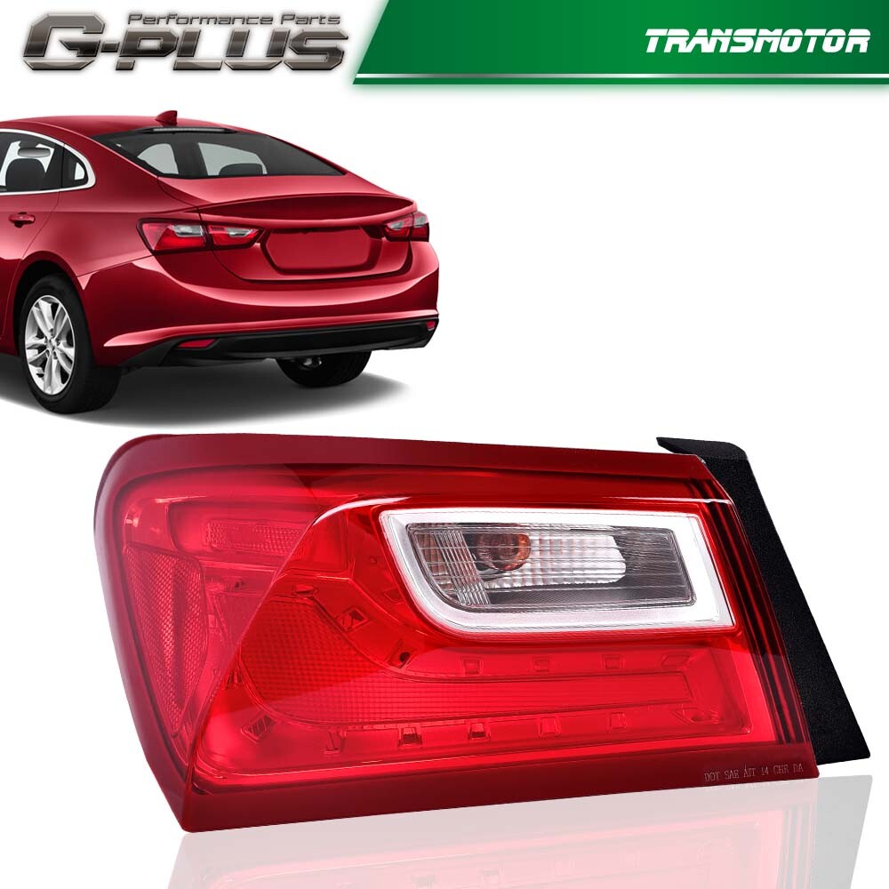 Exterior tail light left rear brake stop light fits for Malibu 2016-20- v