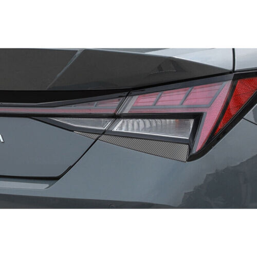 for Hyundai for Elantra 2021-2023 Carbon Fiber Rear Lamp Tail Light Cover Trim Decor
