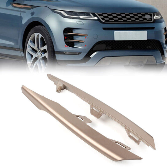 Pair Lower Fog Light Lamp Strip Trim Fit for Land Rover for Range Rover Evoque 2020-2022