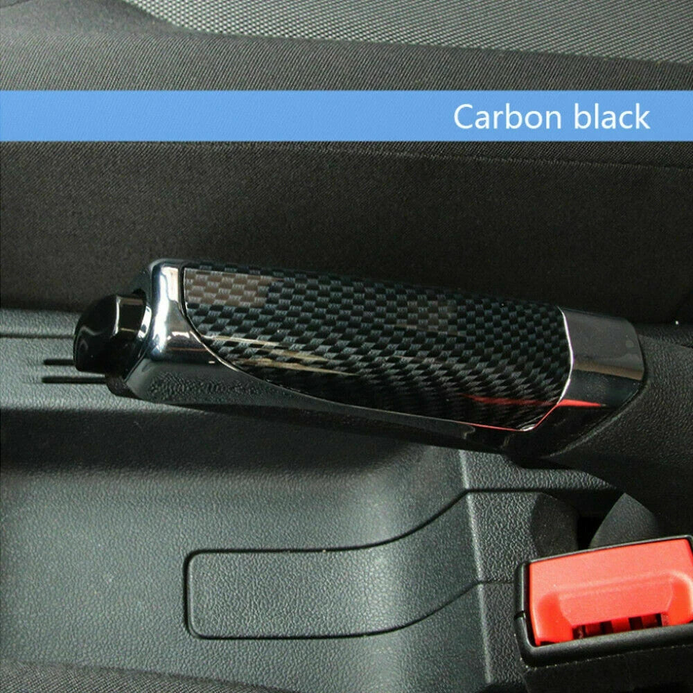 Car Interior Hand Brake Cover Carbon Fiber Style Protector Sleeve Accessories
