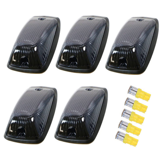 5-pack smoke-emitting cab roof marker lights + amber LEDs suitable for 1988-2002 for GMC C/K 1500-3500 n