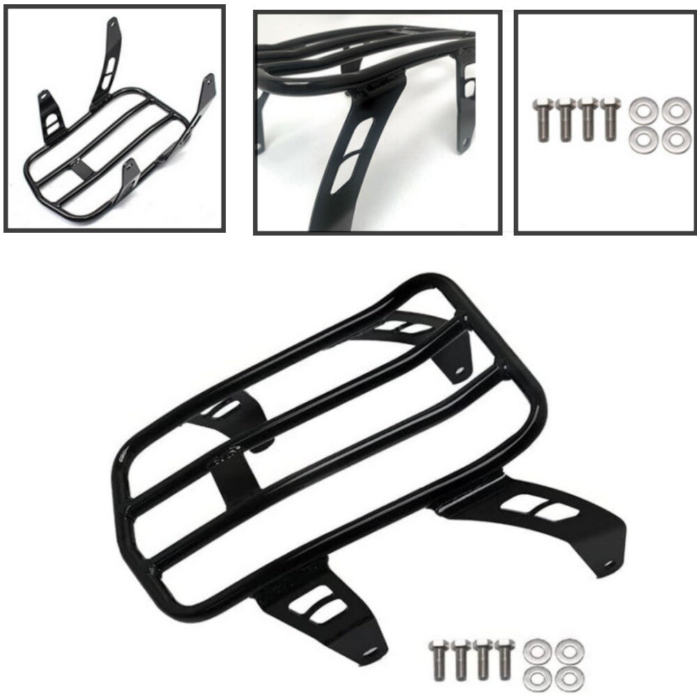 Rear Solo Luggage Rack Suitable for 2018-2024 Indian Scout Bobber Twenty Sixty Black 