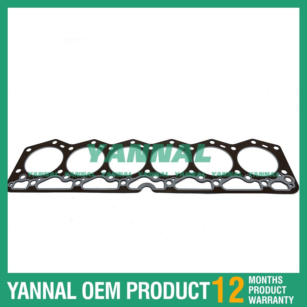 6D105 head gasket is suitable for engine spare parts.