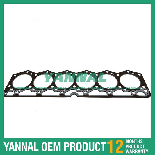 6D105 head gasket is suitable for engine spare parts.